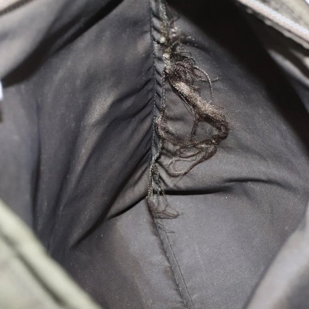 PRADA Shoulder Bag Nylon Khaki Silver Auth ar12956 - Picture 11 of 16